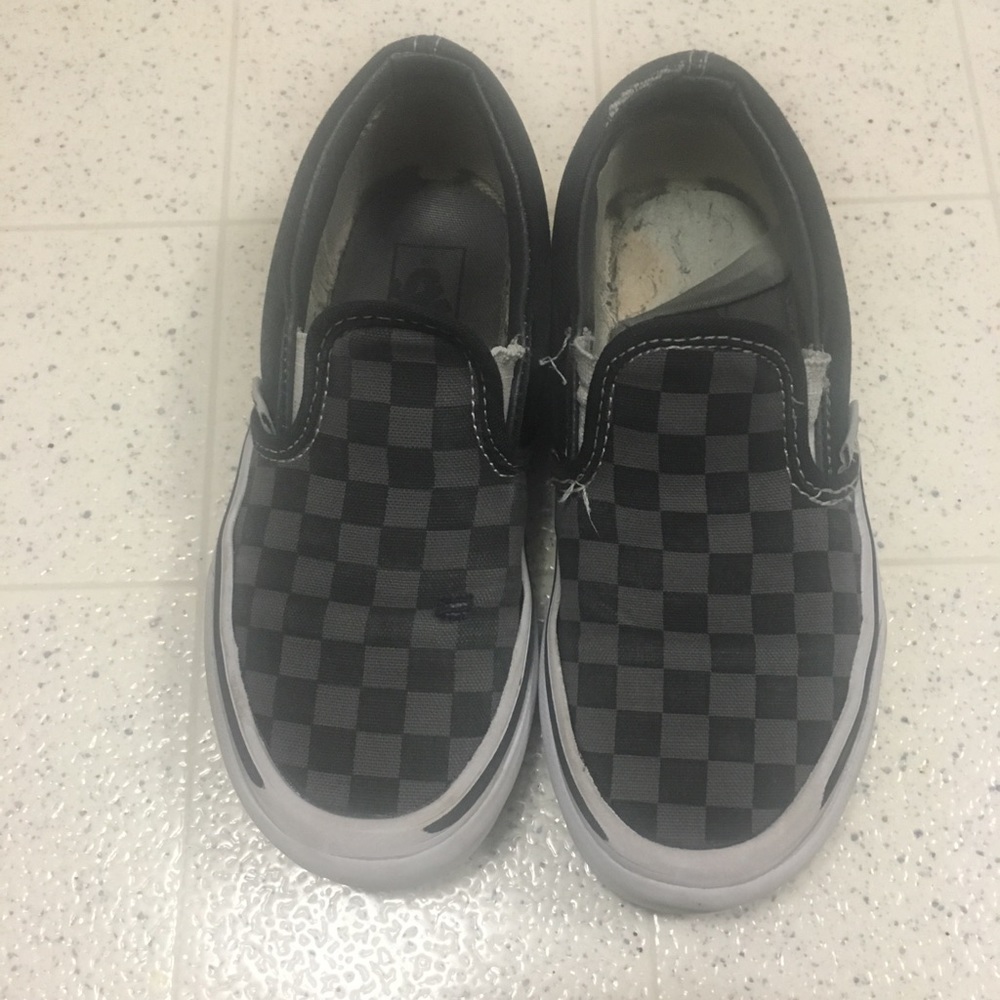 Little boys slip on Vans size 13.5